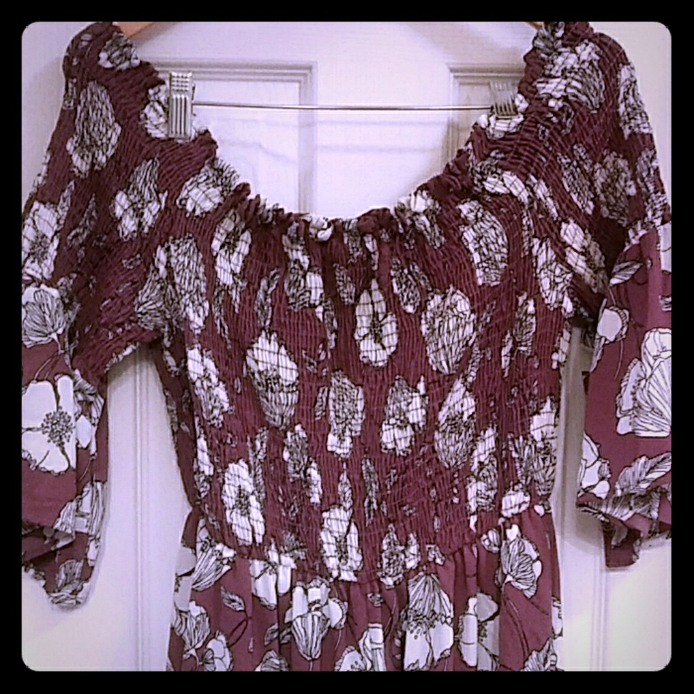 Boho On or Off Shoulder Dress